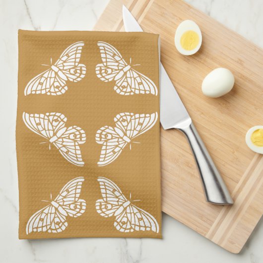 Oranje zustkunst en ambachten theedoek (Quarter Fold)