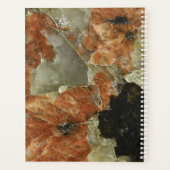 Oranje, zwart en helder kwartz planner (Achterkant)