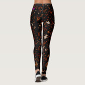 Oranje zwart leggings (Achterkant)