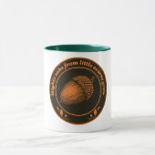 Oranje zwart Proverb-eiken Acorn Plant Mok (Midden)