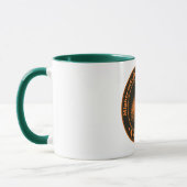 Oranje zwart Proverb-eiken Acorn Plant Mok (Links)