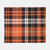 Oranje zwarte buffel Pset Rustic Farmhouse Fleece Deken (Voorkant (Horizontaal))