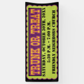 Oranje, zwarte en groene trilling of -behandeling spandoek (Verticaal)