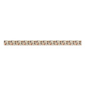  Oranje zwarte katten Vogeltuin Grosgrain Lint (Voorkant)