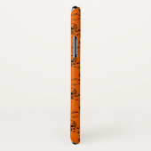 Oranje zwarte schedel Halloween Case-Mate iPhone Case (Achterkant / rechts)