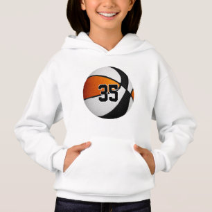 oranje zwarte team kleuren jersey nummer basketbal