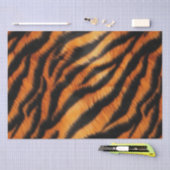 Oranje zwarte tijgerstrepen tissuepapier (Craft)