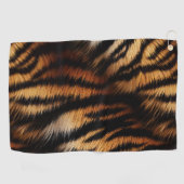 Oranje zwarte tijgerstripes — Dierafdrukken Golfhanddoek (Horizontaal)