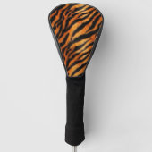 Oranje zwarte tijgerstripes — Dierafdrukken Golfheadcover (Voorkant)