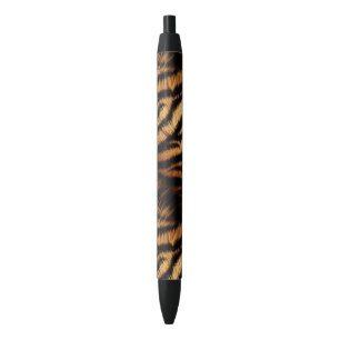 Oranje zwarte tijgerstripes — Dierafdrukken Inkt Pen