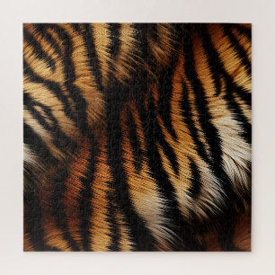Oranje zwarte tijgerstripes — Dierafdrukken Legpuzzel