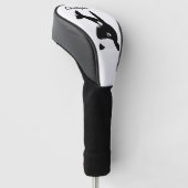 Oranjerotzwin ontwerp golfheadcover (Schuin)