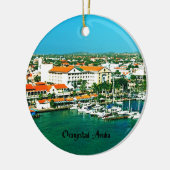 Oranjestad Aruba Keramisch Ornament (Links)