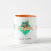 Oranjestad Aruba Retro  Caribisch Souvenir Mok (Midden)