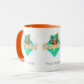 Oranjestad Aruba Retro  Caribisch Souvenir Mok (Voorkant links)