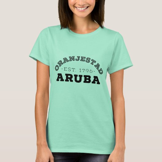 Oranjestad Aruba T-shirt (Voorkant)