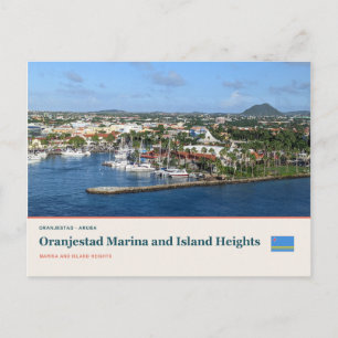 Oranjestad Marina en eilandhoogten Briefkaart