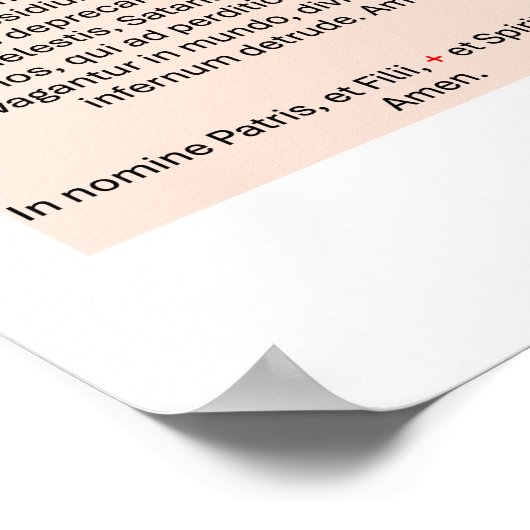 Oratio ad Sanctum Michaël Poster (Hoek)