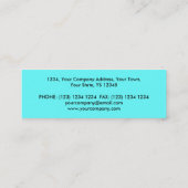 Orb bleu carte de visite bleu brillant (Dos)