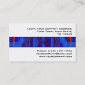 Orb Bleu foncé Bande carte de visite blanc (Dos)