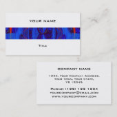 Orb Bleu foncé Bande carte de visite blanc dos (Devant / Derrière)