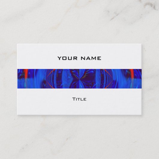 Orb Bleu foncé Bande carte de visite blanc dos (Devant)