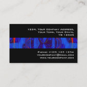 Orb Bleu foncé Bande carte de visite noir (Dos)