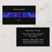 Orb Bleu foncé carte de visite noir dos (Devant / Derrière)