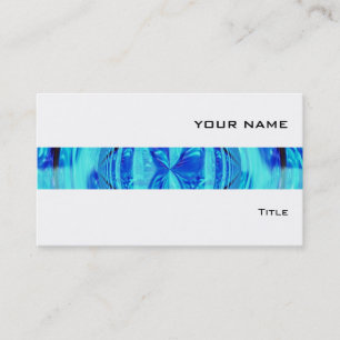 Orb Blue stripe visitekaartje white