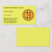 Orb carte de visite or jaune (Devant / Derrière)