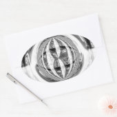 Orb Chrome autocollant oval (Enveloppe)