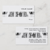 Orb Chrome bande carte de visite blanc (Devant / Derrière)