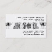 Orb Chrome bande carte de visite blanc (Dos)