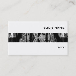 Orb Chrome Black stripe visitekaartje wit