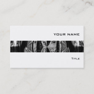 Orb Chrome Black stripe visitekaartje wit