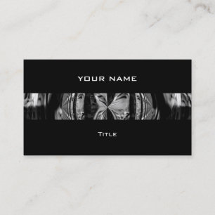 Orb Chrome Black stripe visitekaartje zwart terug