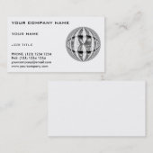 Orb Chrome carte de visite blanc (Devant / Derrière)