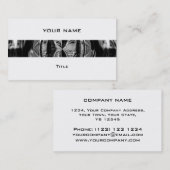 Orb Chrome noir bande carte de visite blanc dos (Devant / Derrière)