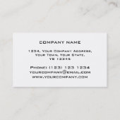 Orb Chrome noir bande carte de visite blanc dos (Dos)