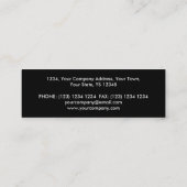 Orb Chrome noir carte de visite noir maigre (Dos)