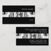 Orb Chrome stripe visitekaartje zwart (Voorkant / Achterkant)