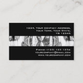 Orb Chrome stripe visitekaartje zwart (Achterkant)