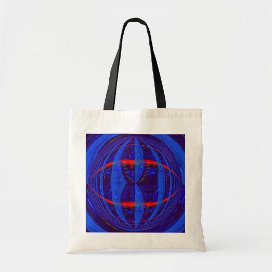 Orb Dark Blue budget canvas tas (Voorkant)