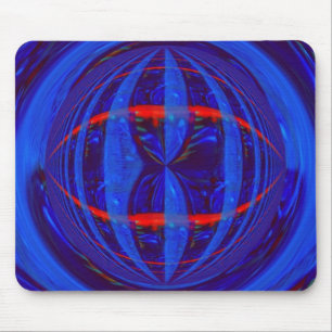 Orb Dark Blue mousepad (horizontaal) Muismat