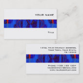 Orb Dark Blue stripe visitekaartje white (Voorkant / Achterkant)