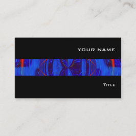 Orb Dark Blue stripe visitekaartje zwart