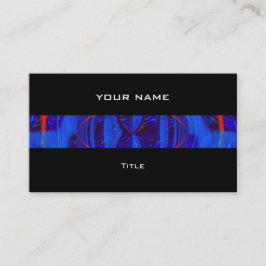 Orb Dark Blue stripe visitekaartje zwart terug