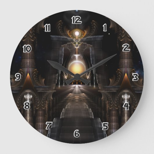 Orb De L'Acrellis Fractal Art Wall Horloge (Recto)
