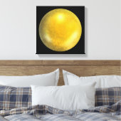 Orb en galaxie or - toile jaune et orange (Insitu(Chambre))