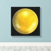 Orb en galaxie or - toile jaune et orange (Insitu (Plancher de Bois))